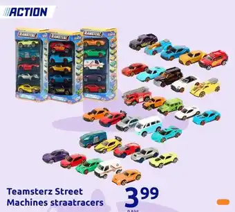 Action Teamsterz Street Machines straatracers aanbieding