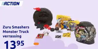 Action Zuru Smashers Monster Truck verrassing aanbieding
