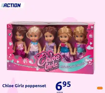 Action Chloe Girlz poppenset aanbieding