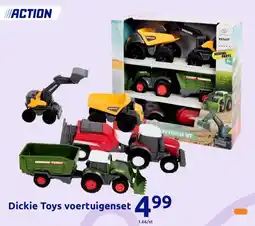 Action Dickie Toys voertuigenset aanbieding