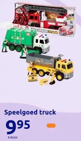 Action Speelgoed truck aanbieding
