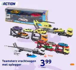 Action Teamsterz vrachtwagen met oplegger aanbieding