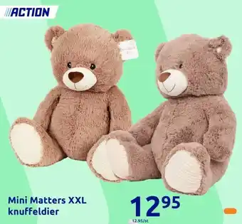 Action Mini Matters XXL knuffeldier aanbieding