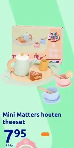 Action Mini Matters houten theeset aanbieding