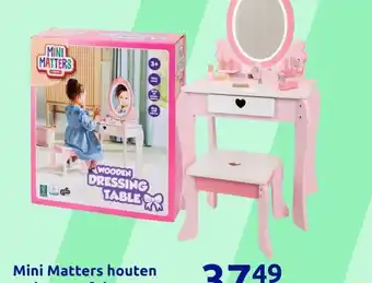 Action Mini Matters houtenmake-uptafel aanbieding
