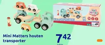 Action Mini Matters houtentransporter aanbieding