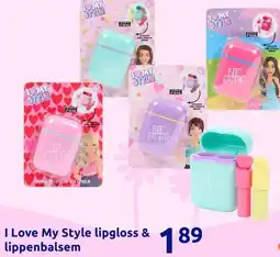 Action I Love My Style lipgloss & lippenbalsem aanbieding