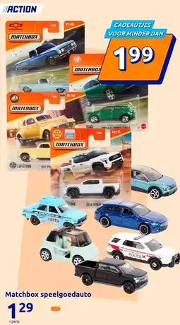 Action Matchbox speelgoedauto aanbieding