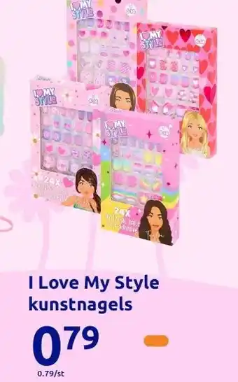 Action I Love My Style kunstnagels aanbieding