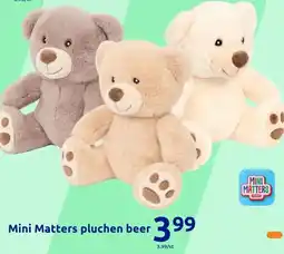 Action Mini Matters pluchen beer aanbieding