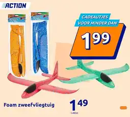 Action Foam zweefvliegtuig aanbieding