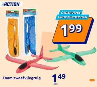 Action Foam zweefvliegtuig aanbieding