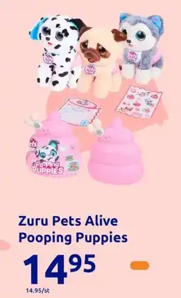 Action Zuru Pets Alive Pooping Puppies aanbieding