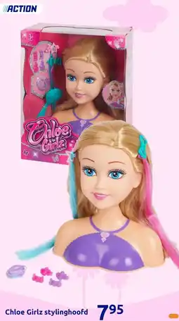 Action Chloe Girlz stylinghoofd aanbieding