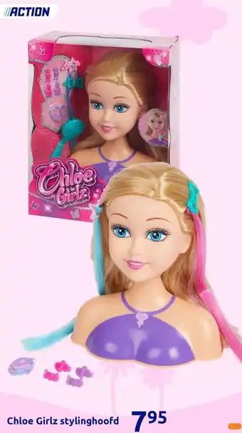 Action Chloe Girlz stylinghoofd aanbieding
