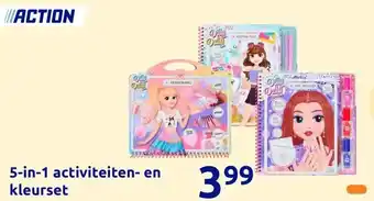 Action 5-in-1 activiteiten- en kleurset aanbieding