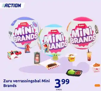 Action Zuru verrassingsbal MiniBrands aanbieding