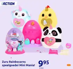 Action Zuru Rainbocorns speelgoedei Mini Mania! aanbieding