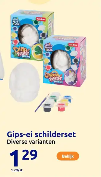 Action Gips-ei schilderset aanbieding
