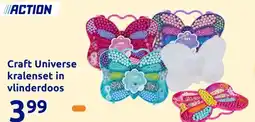 Action Craft Universe kralenset in vlinderdoos aanbieding