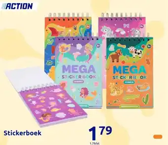 Action Stickerboek aanbieding