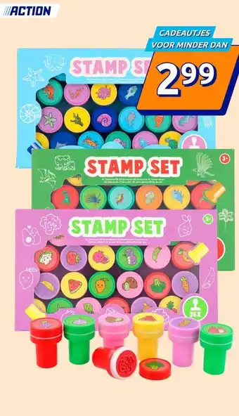 Action Stempelset aanbieding