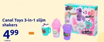Action Canal Toys 3-in-1 slijm shakers aanbieding