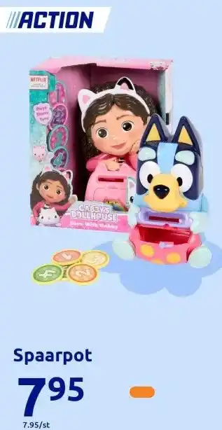 Action Spaarpot aanbieding