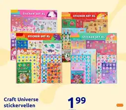 Action Craft Universe stickervellen aanbieding