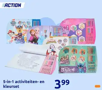 Action 5-in-1 activiteiten- en kleurset aanbieding