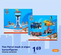 Action Paw Patrol maak je eigen kartonfiguren aanbieding