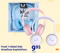 Action Fresh o Rebel Kids draadloze koptelefoon aanbieding