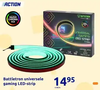 Action Battletron universele gaming LED-strip aanbieding