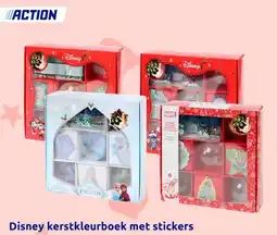 Action Disney kerstkleurboek met stickers aanbieding