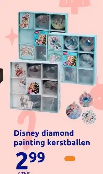 Action Disney diamond painting kerstballen aanbieding