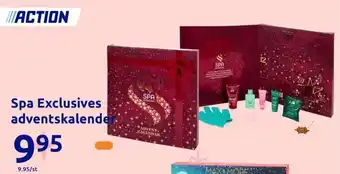 Action Spa Exclusives adventskalende aanbieding