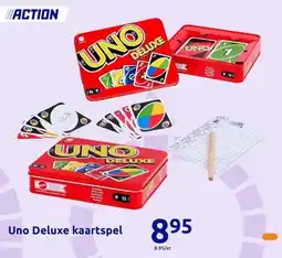 Action Uno Deluxe kaartspel aanbieding