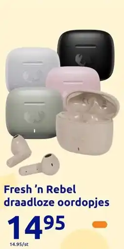 Action Fresh 'n Rebel draadloze oordopjes aanbieding