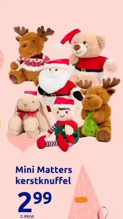 Action Mini Matters kerstknuffel aanbieding