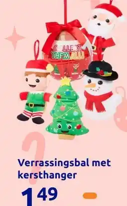 Action Verrassingsbal metkersthanger aanbieding