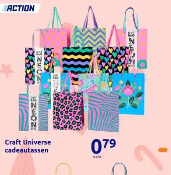 Action Craft Universe cadeautassen aanbieding