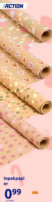 Action Inpakpapi er aanbieding