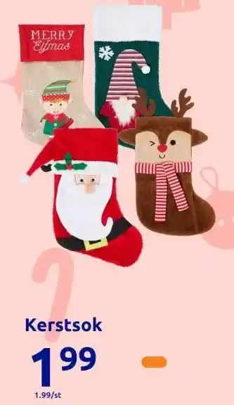 Action Kerstsok aanbieding