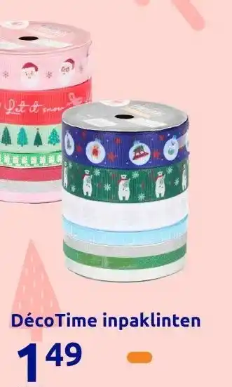Action DécoTime inpaklinten aanbieding