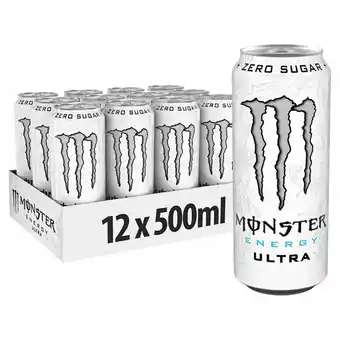 Joybuy Monster Energy Ultra White Zero Sugar 12x500ml aanbieding
