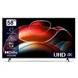 Joybuy Hisense 58A6K 58 4K Ultra HD UHD VIDAA Smart TV Wi-Fi Black 58 Inch aanbieding
