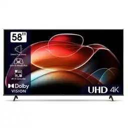 Joybuy Hisense 58A6K 58 4K Ultra HD UHD VIDAA Smart TV Wi-Fi Black 58 Inch aanbieding