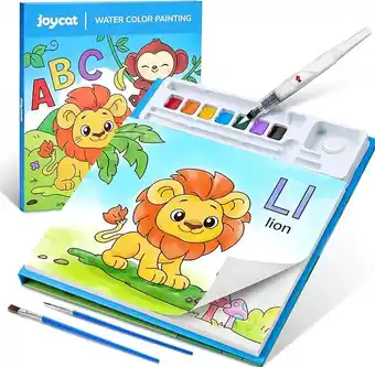 Joybuy JoyCat Dieren & Alfabet Serie Kleurboek met Waterverf aanbieding