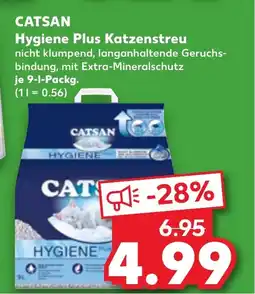Kaufland DE Catsan Hygiene Plus Katzenstreu aanbieding