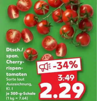 Kaufland DE Dtsch./ span. Cherryrispen tomaten aanbieding
